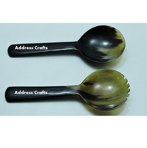 High Quality Horn <b>Spoon</b> with Designing Handle Buffalo Horn <b>Serving</b> <b>Spoon</b> Hot Selling Product for Home and Hotel By Address Craft - Product Image 6