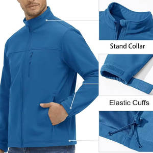 Veste softshell de qualité supérieure, tissu ultra doux au toucher pour homme, design unique, col montant, produit étonnant, blouson d'aviateur pour homme - Product Image 3
