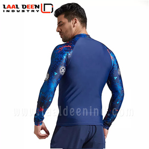 เสื้อรัดกล้ามเนื้อป้องกันรังสียูวี UPF50+ สำหรับผู้ชาย แบบสั่งทำพิเศษ แห้งเร็ว ระบายอากาศได้ดี เป็นมิตรกับสิ่งแวดล้อม ผลิตจากโพลีเอสเตอร์/ไนลอน แขนยาว - Product Image 5