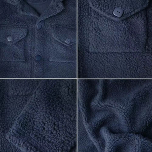 Ultra Soft <b>Sherpa</b> Fleece <b>Jacket</b> For <b>Men</b> With Zipper Closure And Relaxed Fit Designed For Streetwear Or Winter Layering - Product Image 2