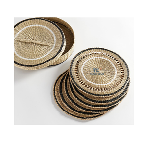 Wholesale Cheap Price Eco-friendly Handmade Natural Round <b>Placemats</b> Rattan Water Hyacinth <b>Placemat</b> Made in Vietnam - Product Image 2