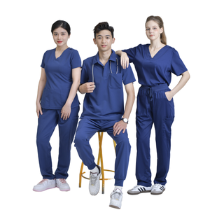 Uniforme médico unisex de enfermera de hospital transpirable de alta calidad personalizado con diseño de accesorios y logotipo - Product Image 1