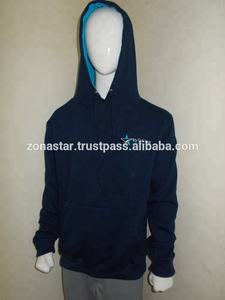 Pull-over à capuche en molleton de taille personnalisée pour l'été, style français uni, brodé, en polyester/coton - Product Image 2