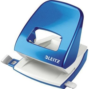 เครื่องเจาะกระดาษ Leitz NeXXt WOW 5008 สีน้ำเงิน ขนาด 8 ซม. รองรับกระดาษ 30 แผ่น (80 กรัม/ตร.ม.) ความหนา 80 กรัม/ตร.ม. ความจุ 30 แผ่น เส้นผ่านศูนย์กลางรูเจาะ 8 ซม. สีน้ำเงิน - Product Image 1