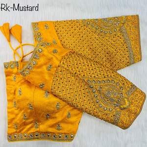 Blusa con bordado de seda para mujer, traje étnico indio, bonito diseño de novia, novedad de verano de 2022 - Product Image 3