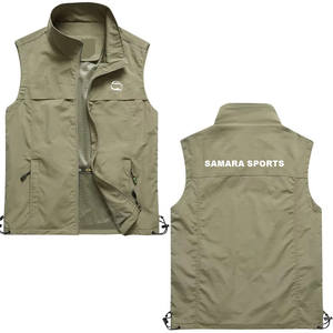 <b>Men's</b> Vests Outerwear Lightweight Waterproof Outdoor Softshell Vests Sleeveless <b>Jacket</b> With Customized Logo - Product Image 1