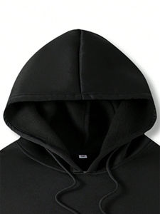 Sudadera con capucha para hombre impresa con capucha personalizada Sudadera cómoda de lana para hombre Sudadera con capucha de algodón 100% - Product Image 4