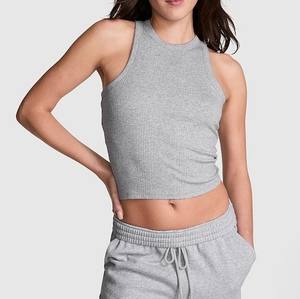 Hot Selling Custom <b>Ladies</b> <b>Knitted</b> Casual Sport Fitness Women <b>Tank</b> <b>Top</b> Quick Dry Out Door Comfort Active Wear Women <b>Tank</b> <b>Top</b> - Product Image 2