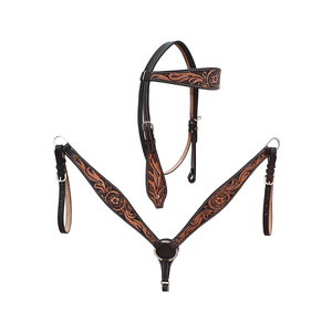 ORSE estestern eather ooled rieadstall Ridle rereast ollollar ACK et uustom estestern riridle plegable - Product Image 1