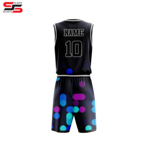 ชุดบาสเก็ตบอลผ้าโพลีเอสเตอร์100% ชุดยูนิฟอร์มบาสเก็ตบอลใส่สบายขายดี - Product Image 2