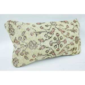 Premium Beige Paisley Patchwork Wool <b>Pillow</b> 8x16 Inch Decorative Cushion Woven Vintage Square Portable Bedding Sofa Christmas - Product Image 2