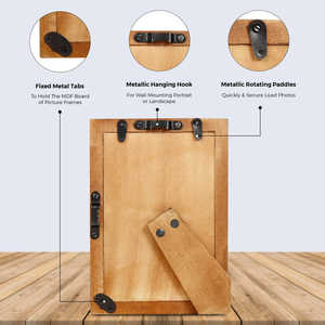 Marco de Fotos Artesanal con Incrustaciones de Hueso, Diseño a Cuadros Rústico Moderno, para Decoración de Habitaciones Contemporáneas en Gris y Blanco - Product Image 4