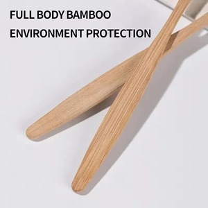Vente de gros Nouveau style Brosse à dents écologique en bambou naturel Brosse à dents avec logo personnalisé - Product Image 3