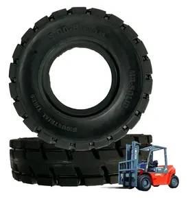 MR-SOLID 5.00-8 SOLID TIRE Clark Toyota HYUNDAI YALE Forklift Spare Parts 5.00-8 MR-SOLID Made From NATURAL RUBBER Good Price