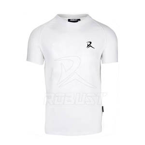 Venta al por mayor de los hombres personalizados de secado rápido Fitness camiseta de poliéster en blanco ajustado Athletic Gym Sport camiseta de entrenamiento - Product Image 4