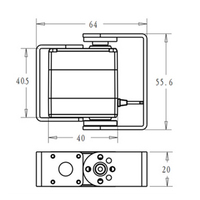 RDS3218 20KG 180 270 Degrés U Mount RC Digital Servo Robot Motor Arm Servo High Torque Full Metal Gear Servo