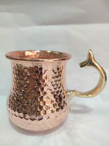 Mug et verre à boire en cuivre de la meilleure qualité, vaisselle en cuivre, mug, prix de gros - Product Image 5