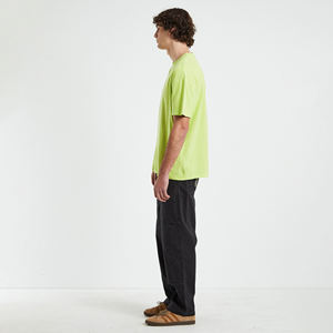 Men's 100%cotton 240sm Luxury Quality Oversized Boxy Fit Drop Shoulder Custom Design Blank <b>Mock</b> <b>Neck</b> Premium Quality t Shirt - Product Image 6