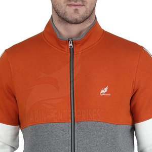 Custom High Quality Men's Plus Size Zipper Sports Tracksuit Sets 100% Cotton Breathable Comfortable Durable Casual Winter - Product Image 5