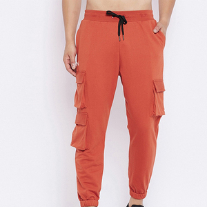 High Quality Custom Men's Full-Length Trousers Breathable <b>Elastic</b> Waist Casual <b>Lace</b> Decoration Mid-Waist Type Straight Pattern - Product Image 1