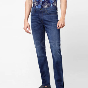 Nouvelle arrivée de pantalons slim en jean pour hommes avec logo personnalisé disponible en différentes couleurs de pantalons pour hommes - Product Image 1