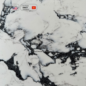 Table de salle à manger de comptoir en pierre de quartz synthétique Arabescato Faniello Table de salle à manger de qualité supérieure résistante au feu à texture de couleur homogène - Product Image 6