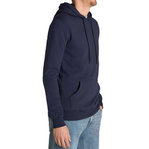Pull à capuche personnalisé pour homme, style streetwear, en Spandex/Coton, vêtement d'extérieur tendance, polaire unie teinte, vente en gros, hiver - Product Image 2