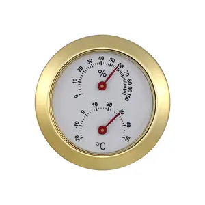 Htm129 Mini Vòng kỹ thuật số ẩm kế Nhiệt kế nhiệt độ độ ẩm Meter đo cho humidors xì gà lọ lồng ấp Nguồn cung cấp