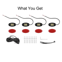 Kit de Luces LED Blancas de 6000k, 4/10/12/16 Pods, Resistentes al Agua IP68 con Cables de Extensión para ATV, RV, UTV, SUV, Camionetas Todoterreno
