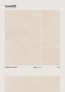Azulejo de suelo de porcelana rústica Foshan City Beige Azulejo con acabado semimate con 600x600mm y 600x1200mm - Product Image 3