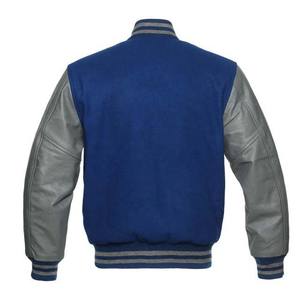 Veste de baseball en cuir brodée en chenille de haute qualité personnalisée, veste universitaire de style varsity pour hommes, tissu en toile - Product Image 6