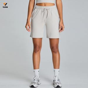 Customized Cotton Jogging Wear Short <b>Pants</b> Women Sports Casual Wear Summer Shorts Solid Color Fitness Jogger Sweat Shorts - Product Image 1