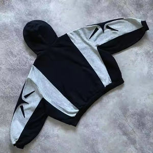 Man <b>Hoodie</b> Sweatshirt Fashion Casual Tops Y2K <b>Vintage</b> <b>Zip</b> <b>up</b> <b>Hoodie</b> Harajuku Patchwork Gothic Streetwear Hip Hop Oversized 2025 - Product Image 4