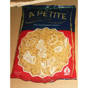 Pâtes courtes A'Petite 350g meilleur prix la plus haute qualité pour les repas de la saison des fêtes commande en gros et personnalisation disponibles - Product Image 1