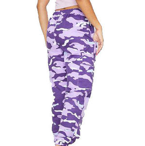 Pantalones Cargo de Algodón para Mujer, Diseño de Diseñador Famoso, Pantalones Deportivos de Cintura Alta con Estilo Apilado - Product Image 2