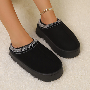 Stivali da Neve Morbidi Personalizzati da <span class=keywords><strong>Donna</strong></span> Autunno/Inverno, Slip-On <span class=keywords><strong>con</strong></span> <span class=keywords><strong>Tacco</strong></span> Piatto, Suola in PVC Resistente, <span class=keywords><strong>Stivaletti</strong></span> a Prezzo di Fabbrica - Product Image 6