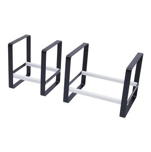 Ustensiles de cuisine en acier écologique Support de rangement pour vaisselle Support de plaque noir blanc Comptoir décoratif pour la maison Table de restaurant - Product Image 3