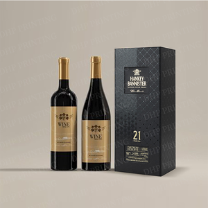 Embossed logo rigid cardboard <b>magnetic</b> wine <b>gift</b> <b>boxes</b> factory luxury packaging for single alcohol whiskey bottle - Product Image 5