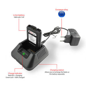 Radio bidirectionnelle Midland PMR446 LPD Chine Premium TechSide TS-T948+2 Tri-Power 8 W double bande VHF/UHF avec canaux préinstallés - Product Image 6