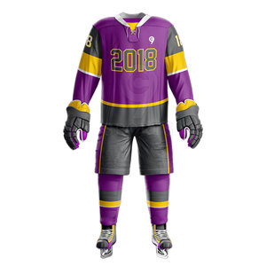 Bajo MOQ Equipo Desgaste Uniforme de hockey sobre hielo Entrenamiento juvenil Uniforme de hockey sobre hielo Venta caliente Uniforme de hockey sobre hielo - Product Image 2