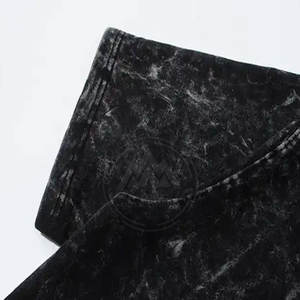 เสื้อยืดผู้ชายเสื้อลายกรดซักออกแบบโลโก้ของคุณเองเสื้อผ้าลำลองดีไซน์ล่าสุด - Product Image 4