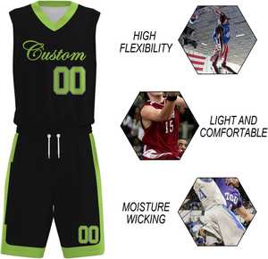 Uniforme de basket-ball pour hommes, style professionnel, maillot et short, vêtements de sport légers, respirants, vêtements d'entraînement, équipement d'équipe personnalisé - Product Image 1