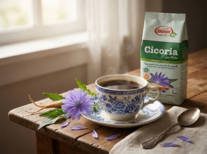 Chicorée biologique moulu pour moka, sachet de 250g, sans caféine, usage domestique, GVERDI, sélection alimentaire italienne, fabriqué en Italie - Product Image 6