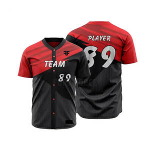 Uniforme de baseball imprimé personnalisé de haute qualité avec nom d'équipe et conception de logo par le fabricant - Product Image 6