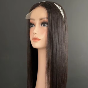 Perruque d'extension de cheveux humains vierges vietnamiens Remy pour femmes noires 100% os soyeux droit 30 pouces longueur de paquet trame unique - Product Image 1