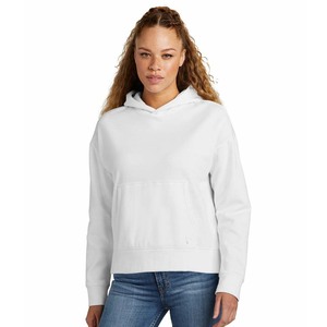 Sudadera con Capucha Deportiva Blanca para Mujer, 100% Algodón, Corte Holgado, Transpirable, para Invierno - Product Image 1