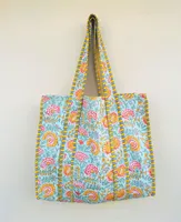 Bolso Tote de playa de algodón acolchado de lujo de verano para mujer Cierre de cremallera grande personalizado Viajes y compras para exportación al por menor