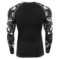 Rashguard de compression personnalisable à manches longues de haute qualité pour hommes MMA BJJ