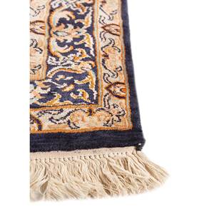 Tapis en soie noué à la main Gulmarg bleu, motif rectangulaire traditionnel chinois en patchwork, pour la maison, adolescents, 10 mm - Product Image 4