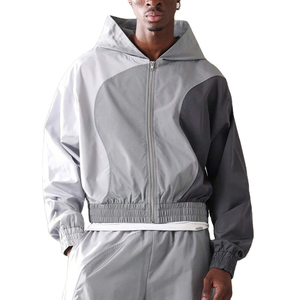 High Quality Nylon Windbreaker <b>Tracksuits</b> Custom Design Color Block Sports <b>Tracksuit</b> for Men Windbreaker Track Suits OEM - Product Image 5